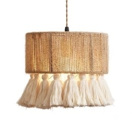 Hamptau Pendellampe Retro Dekorasjon Taklampe Dusk Lampeskjerm