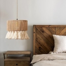 Hamptau Pendellampe Retro Dekorasjon Taklampe Dusk Lampeskjerm