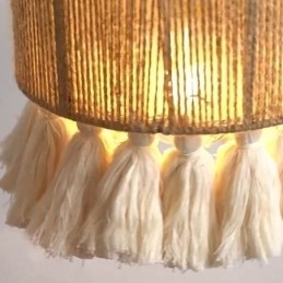 Hamptau Pendellampe Retro Dekorasjon Taklampe Dusk Lampeskjerm