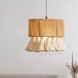 Hamptau Pendellampe Retro Dekorasjon Taklampe Dusk Lampeskjerm