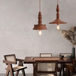 Anhengslampe I Gummitre I Vintagestil