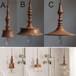 Anhengslampe I Gummitre I Vintagestil