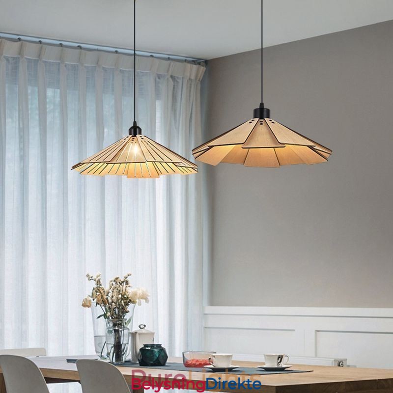 Kreativ Retro Taklampe I Tre