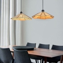 Kreativ Retro Taklampe I Tre