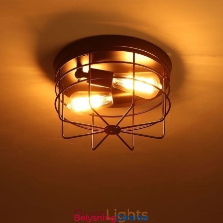 Industriell Metallburtaklampe Rustikk Innfelt Lampearmatur