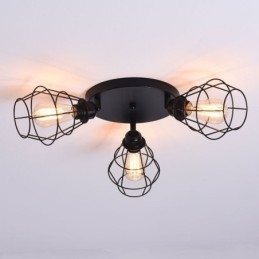 Industriell Taklampe Med Innfelt Tak Og 3 Lys