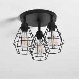 Industriell Taklampe Med Innfelt Tak Og 3 Lys