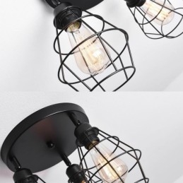 Industriell Taklampe Med Innfelt Tak Og 3 Lys