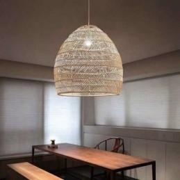 Håndvevd Anhengslampe I Rotting, Gårdshus