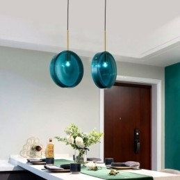 Rund Kakeglass Pendellampe Moderne Minimalistisk Smijerns Taklampe