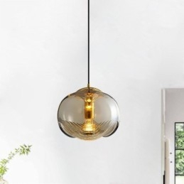 Stamen Glass Pendellampe Moderne Minimalistisk Smijerns Taklampe
