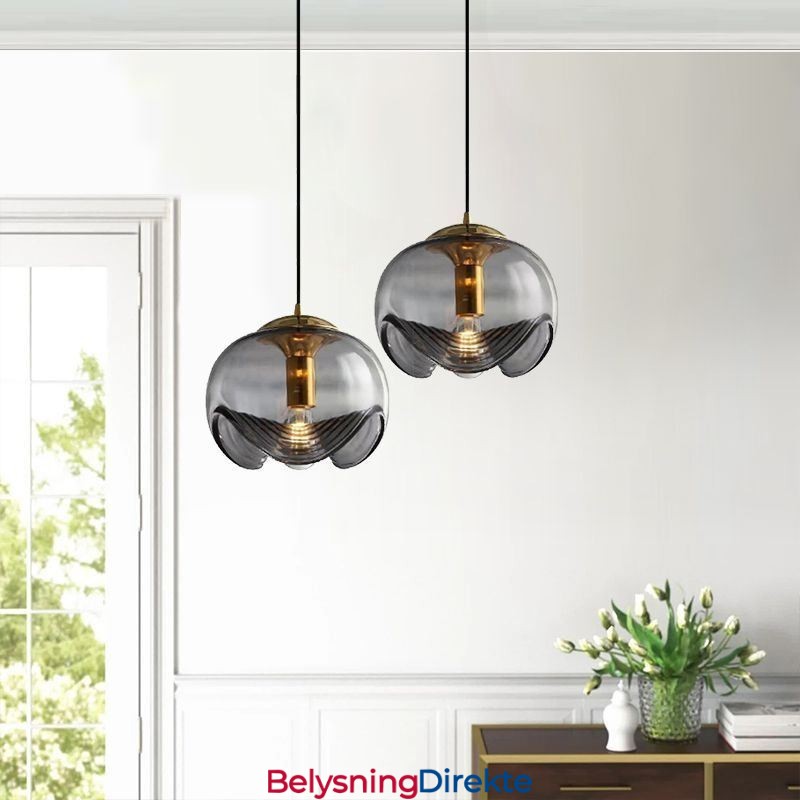Stamen Glass Pendellampe Moderne Minimalistisk Smijerns Taklampe