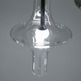 Glassrørs Pendellampe Moderne Minimalistisk Smijerns Taklampe