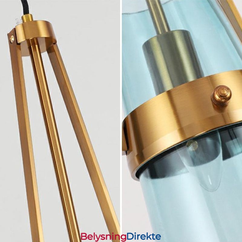 Vanndråpe Glass Pendellampe Moderne Minimalistisk Smijern Liten Taklampe