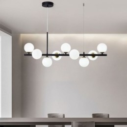 Pendellampe Moderne Enkel Magiske Bønner Molekylær Smijerns Glass Taklampe