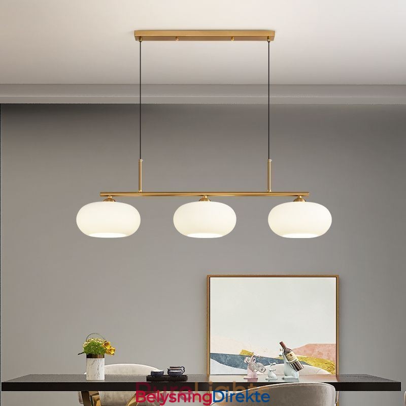 Nordisk Glassanhengslampe Kreativ Smijerns Taklampe