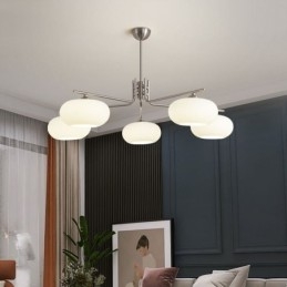 Nordisk Glassanhengslampe Kreativ Smijerns Taklampe