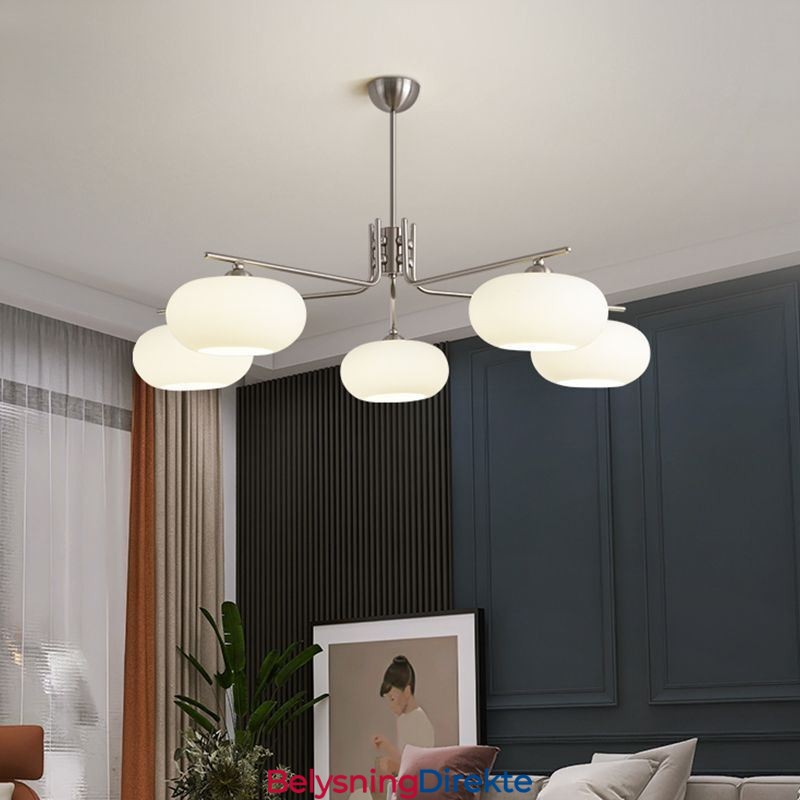 Nordisk Glassanhengslampe Kreativ Smijerns Taklampe
