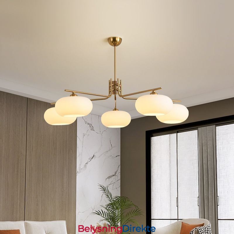 Nordisk Glassanhengslampe Kreativ Smijerns Taklampe