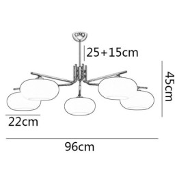 Nordisk Glassanhengslampe Kreativ Smijerns Taklampe