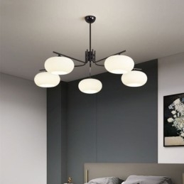 Nordisk Glassanhengslampe Kreativ Smijerns Taklampe