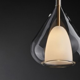 Pendellampe Moderne Minimalistiske Doble Glass Taklamper