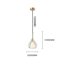 Pendellampe Moderne Minimalistiske Doble Glass Taklamper