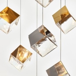 Kreativ Glass Pendellampe Paviljong Taklamper