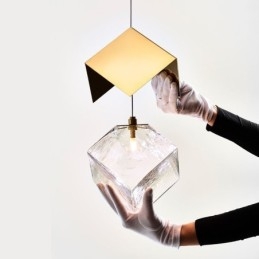 Kreativ Glass Pendellampe Paviljong Taklamper
