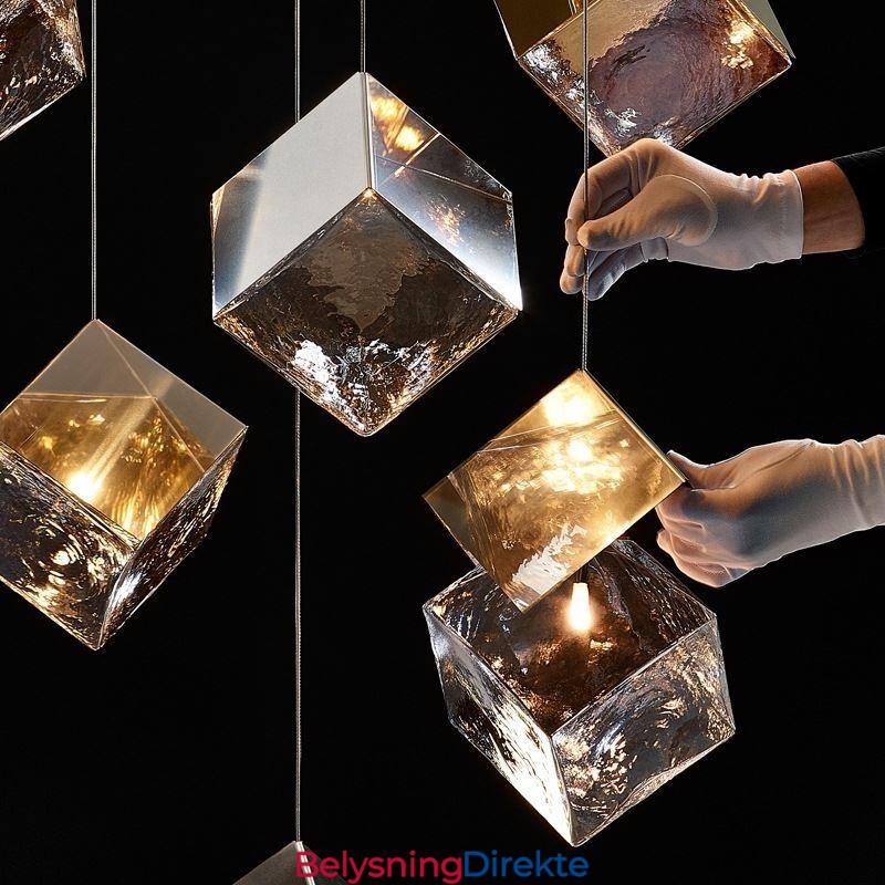 Kreativ Glass Pendellampe Paviljong Taklamper