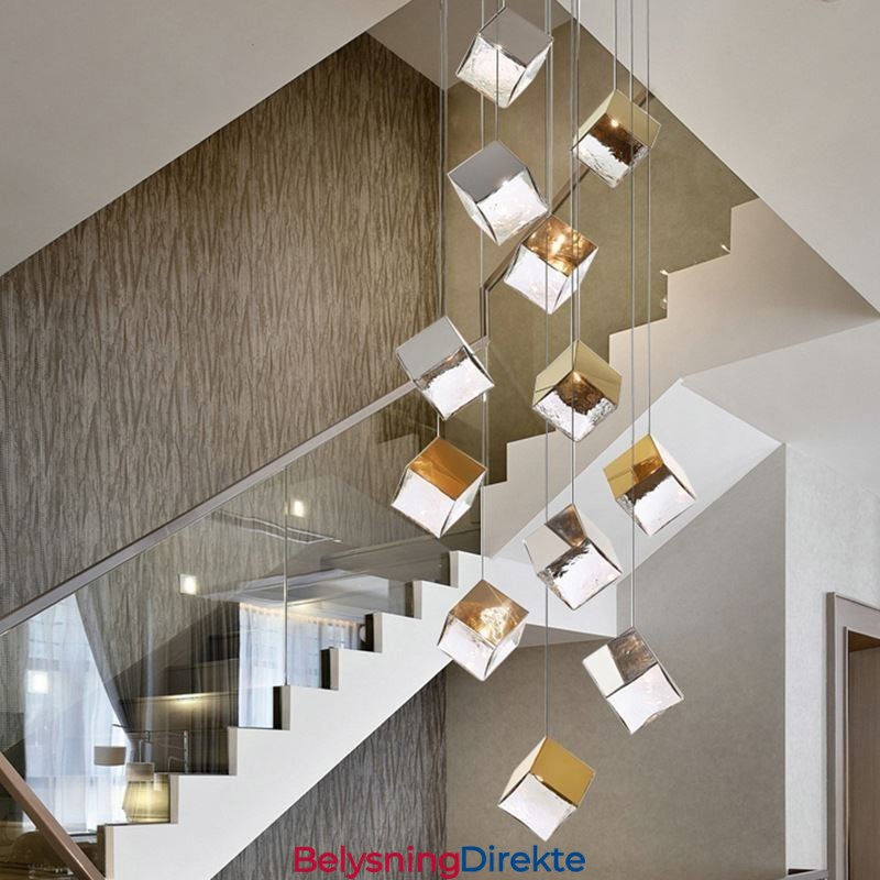 Kreativ Glass Pendellampe Paviljong Taklamper