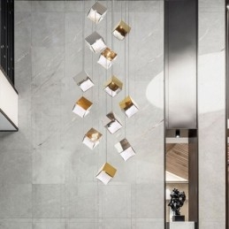 Kreativ Glass Pendellampe Paviljong Taklamper