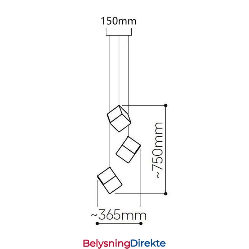 Kreativ Glass Pendellampe Paviljong Taklamper