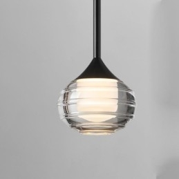 Enkel Glassanhengslampe, Svarte Dekorative Taklamper