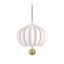 Moderne Hvit Glass Pendellampe Kuleformet Minimalistisk Taklampe