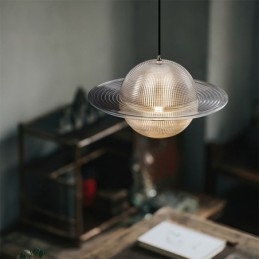 Moderne Taklampe I Glassform
