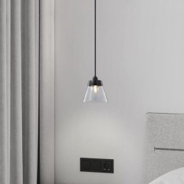 Moderne Glassanhengslampe Enkel Hengende Anhengslampe Med Klar Glassskjerm