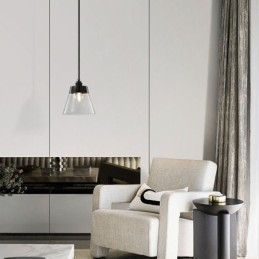 Moderne Glassanhengslampe Enkel Hengende Anhengslampe Med Klar Glassskjerm