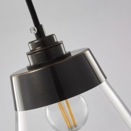 Moderne Glassanhengslampe Enkel Hengende Anhengslampe Med Klar Glassskjerm