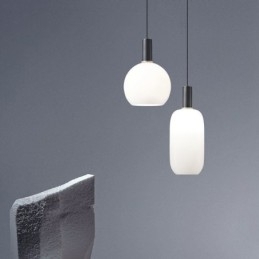Moderne Enkel Pendellampe I Glass