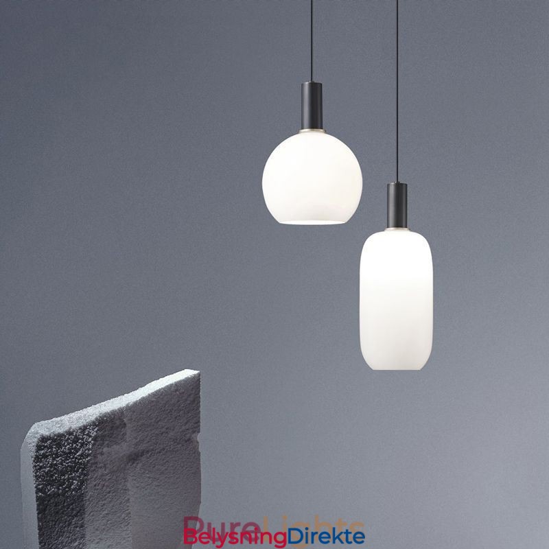 Moderne Enkel Pendellampe I Glass