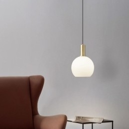 Moderne Enkel Pendellampe I Glass