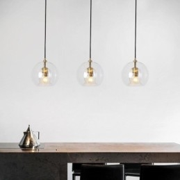 Moderne Glass Pendellampe Med Enkelt Hode