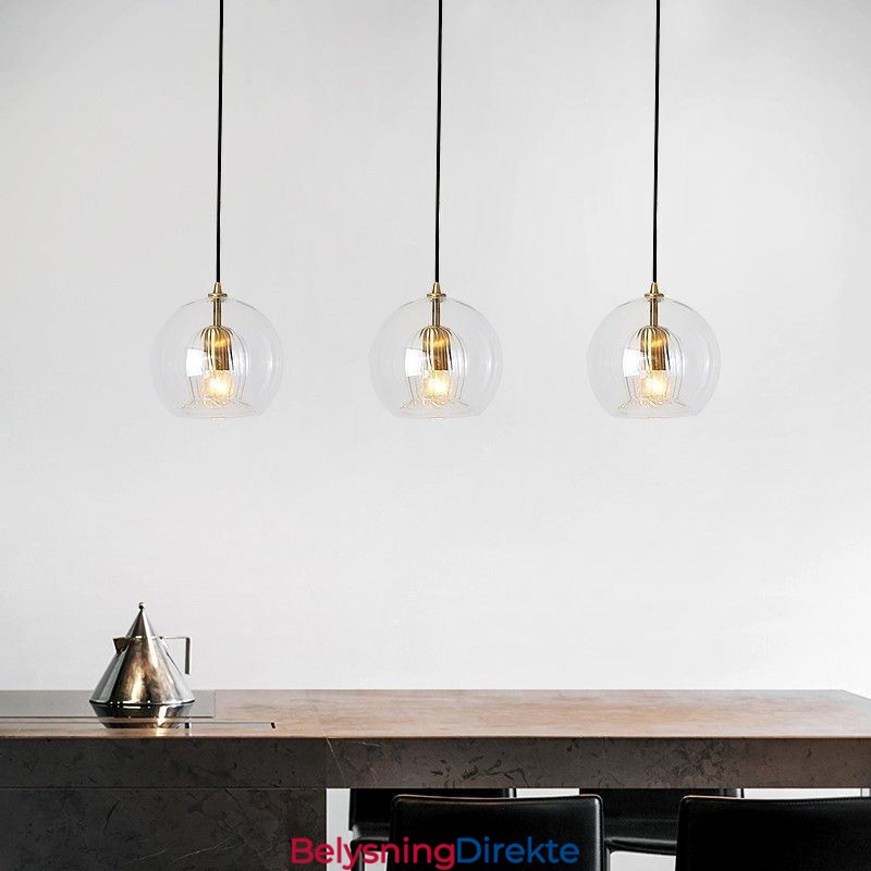 Moderne Glass Pendellampe Med Enkelt Hode