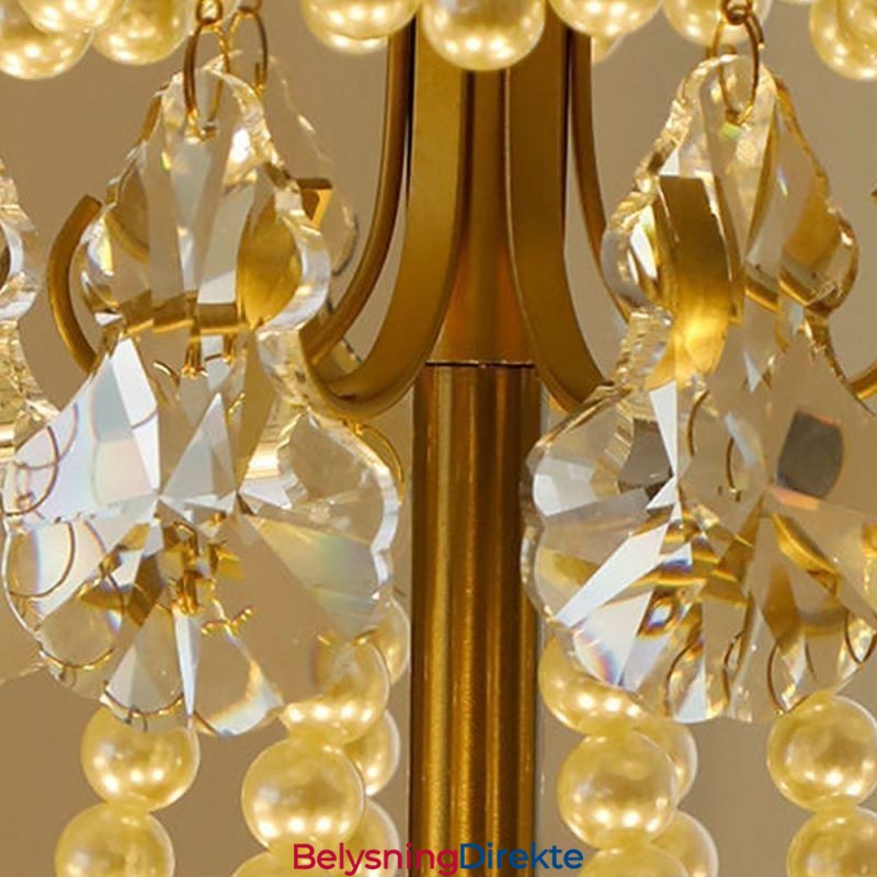 Europeisk Glass Pendellampe Postmoderne Bladformet Hengelampe