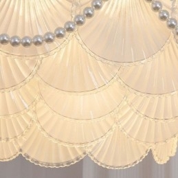 Europeisk Glassanhengslampe Elegant Kamskjellhengelampe