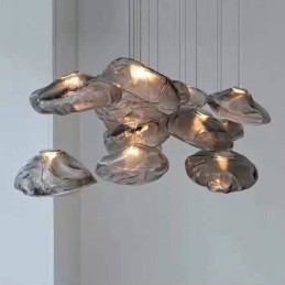 Kreativ Nordisk Pendellampe I Glass, Lysekrone, Kunsthengende Lampe