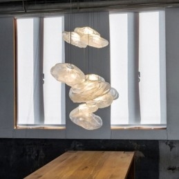 Kreativ Nordisk Pendellampe I Glass, Lysekrone, Kunsthengende Lampe