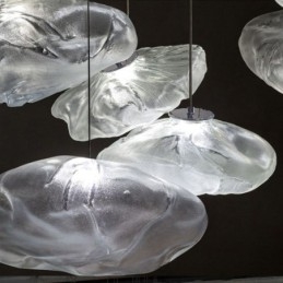 Kreativ Nordisk Pendellampe I Glass, Lysekrone, Kunsthengende Lampe