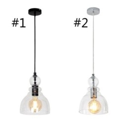 Moderne Jernanhengslampe I Glass, Gourd-Stil